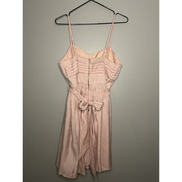 Candies Y2K Pink Babydoll Junior Prom Dress Size S  Shimmer Spaghetti Straps - Picture 3 of 8